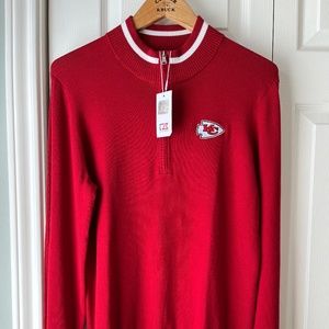 NWT Cutter & Buck Officially Licensed Kansas City Chiefs Sweater